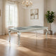 Harrison 66-84 Inch Dining Table, Extendable, Wood Cabriole Legs, Gray By Casagear Home