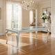 Harrison 66-84 Inch Dining Table, Extendable, Wood Cabriole Legs, Gray By Casagear Home