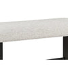 Jade 42 Inch Counter Height Bench Wood Frame Fabric Upholstery White By Casagear Home BM310256