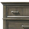 Ston 49 Inch Tall Dresser Chest 5 Drawers Pewter Crown Molding Gray By Casagear Home BM310926