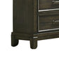 Ston 63 Inch Wide Dresser Chest 7 Drawers Pewter Handles Wood Gray By Casagear Home BM310927