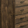 47 Inch Tall Dresser Chest with 5 Drawers Wood Grains Light Brown By Casagear Home BM310930