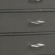Aliso 47 Inch Tall Dresser Chest 5 Drawers Solid Wood Dark Gray Finish By Casagear Home BM310944
