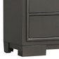 Aliso 47 Inch Tall Dresser Chest 5 Drawers Solid Wood Dark Gray Finish By Casagear Home BM310944