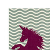 Liya 5 x 8 Medium Area Rug Kids Design Unicorn Wave Pattern Green Brown By Casagear Home BM310982