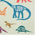 Liya 5 x 8 Medium Area Rug Kids Design Playful Dinosaurs Nylon Multicolor By Casagear Home BM310983