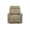 Savi 42 Inch Chair Power Recliner Cushioned and Adjustable Headrest Sand By Casagear Home BM310992