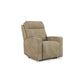 Savi 42 Inch Chair Power Recliner Cushioned and Adjustable Headrest Sand By Casagear Home BM310992