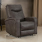 Aji 41 Inch Chair, Power Recliner with Adjustable Headrest, Quarry Gray By Casagear Home