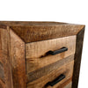 Agon 45 Tall Dresser Chest 5 Drawers Mango Wood Natural Brown Finish By Casagear Home BM311044