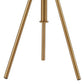 32-37 Inch Table Lamp Adjustable Height Modern Tripod Legs Metal Gold By Casagear Home BM311070