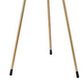 Zeri 59 Inch Floor Lamp Modern Style Tripod Legs Metal Black and Gold By Casagear Home BM311071