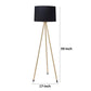 Zeri 59 Inch Floor Lamp Modern Style Tripod Legs Metal Black and Gold By Casagear Home BM311071