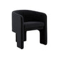 24 Inch Accent Chair Modern Style 3 Legs Black Velvet Upholstery By Casagear Home BM311161