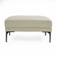 Salk 30 Inch Ottoman Rectangular Cushioned Seat Light Gray Upholstery By Casagear Home BM311176