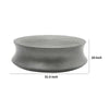 32 Inch Coffee Table Round Fibreglass Accent Tabletop Modern Gray Finish By Casagear Home BM311184