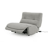 Ani 43 Inch Large Power Electric Recliner Chair Modern Gray Black Finish By Casagear Home