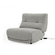 Ani 43 Inch Large Power Electric Recliner Chair Modern Gray Black Finish By Casagear Home
