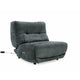 Ani 43 Inch Large Power Electric Recliner Chair Modern Dark Gray Black By Casagear Home