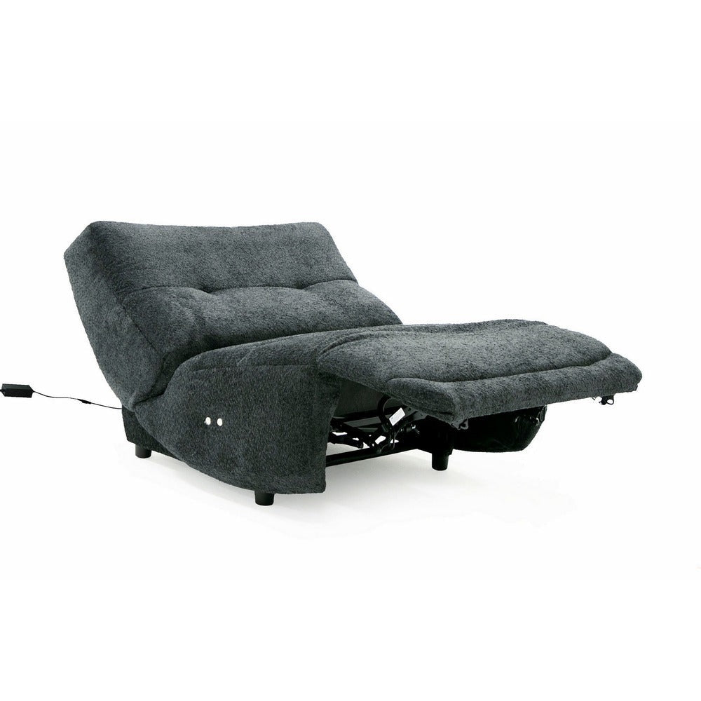 Ani 43 Inch Large Power Electric Recliner Chair Modern Dark Gray Black By Casagear Home