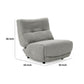 Ani 43 Inch Small Power Electric Recliner Chair Modern Gray Black Finish By Casagear Home BM311187