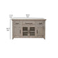 Rien 68 Inch Sideboard Console Pine Wood 4 Doors 3 Drawers Rustic Gray By Casagear Home BM311205