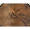 Brun Coffee Table Set of 2 Nesting Copper Top Black Iron Curved Base By Casagear Home BM311210