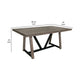 Piel 69 Inch Dining Table Rectangular Pine Mango Wood Black Brown By Casagear Home BM311213