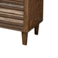 Texu 62 Inch Dresser Pine Wood 6 Drawers Tapered Legs Brown Blue By Casagear Home BM311242