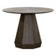 42 Inch Dining Table Round Top Modern Pedestal Base Brushed Brown Finish By Casagear Home BM311371