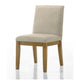 Yuvi 23 Inch Dining Chair Set of 2 Cushioned Seats Beige Upholstery By Casagear Home BM311421
