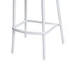 Celin 30 Inch Barstool Chair Set of 4 Stackable Mesh Curved Seat White By Casagear Home BM311550