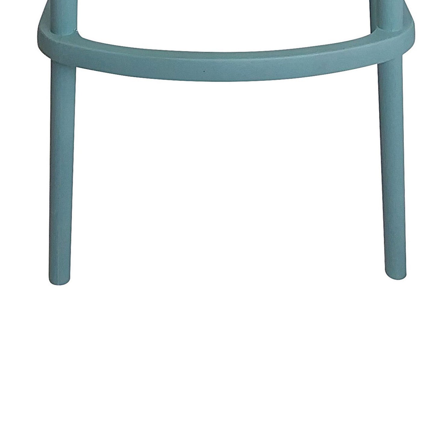 Celin 26 Inch Counter Stool Chair Set of 4 Stackable Mesh Back Green By Casagear Home BM311551