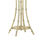 Lisi 29 Inch Table Lamp White Drum Shade Gold Mettalic Bamboo Style Base By Casagear Home BM311577