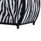 Wigi 12 Inch Accent Lamp Purse Zebra Animal Print Black White Faux Fur By Casagear Home BM311582