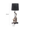 Ree 24 Inch Accent Table Lamp Monkey Resin Sculpture Drum Shade Bronze By Casagear Home BM311589