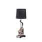 Ree 24 Inch Accent Table Lamp Monkey Resin Sculpture Drum Shade Bronze By Casagear Home BM311589