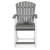 Ashley 24" Counter Stool Armchair Set of 2, Outdoor, Gray, White