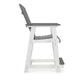 Ashley 24" Counter Stool Armchair Set of 2, Outdoor, Gray, White