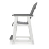 Ashley 24" Counter Stool Armchair Set of 2, Outdoor, Gray, White