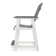 Ashley 24" Counter Stool Armchair Set of 2, Outdoor, Gray, White