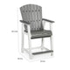 Ashley 24" Counter Stool Armchair Set of 2, Outdoor, Gray, White