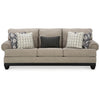 Bian 99 Inch Sofa Oversized Cushions 5 Accent Pillows Taupe Polyester By Casagear Home BM311637