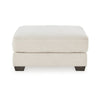 Ashley 42" Ottoman, Oversized Cushion, Soft Beige Polyester