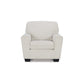 Caten 39 Inch Armchair Transitional Polyester Upholstery Snowy White By Casagear Home BM311639