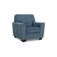 Ashley Caten 39" Armchair, Soft Transitional Polyester, Muted Blue