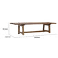 87 Inch Wood Coffee Table Rectangular Top Trestle Legs Brown By Casagear Home BM311660