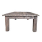 59 Inch Rustic Coffee Table Rectangular Top Old Antique Wood Brown By Casagear Home BM311662