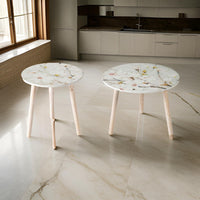 White and Multicolor