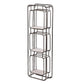 36 Inch Shelves Set of 2 3 Tier Design Iron Frame Wood Gray Finish By Casagear Home BM311673